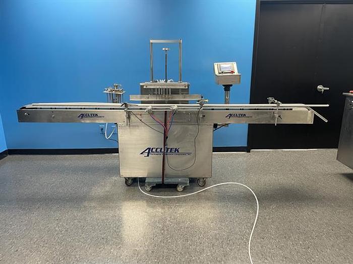 Used Accutek Accuvac 6-head Vacuum Filler