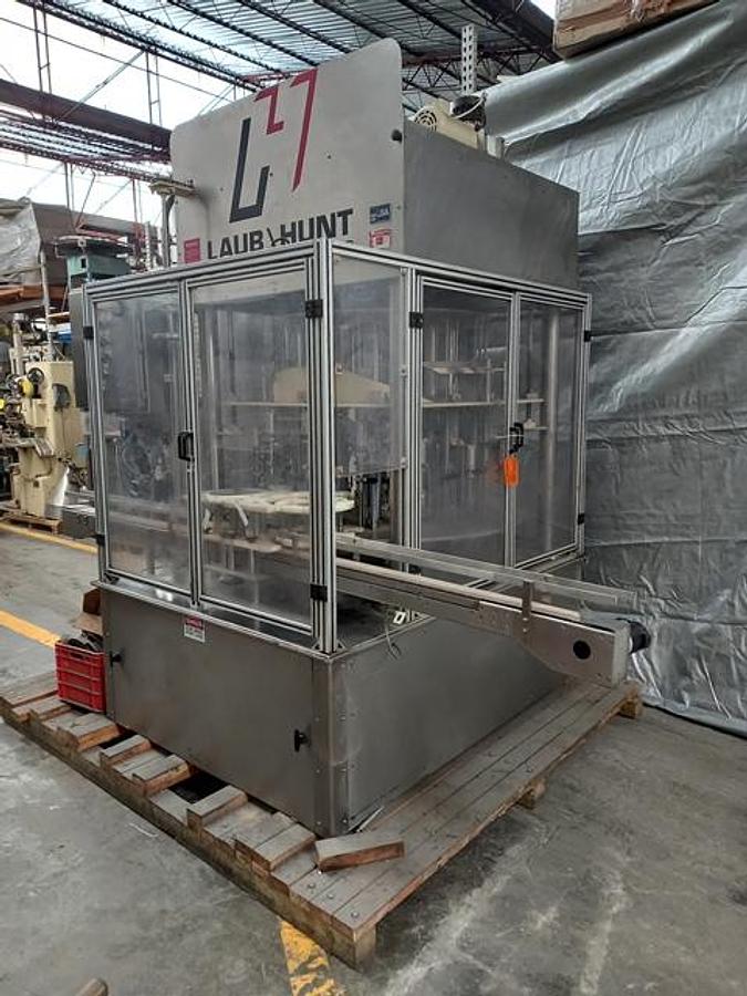 Used Laub Hunt Stainless steel 16 head rotary filler