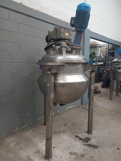 Used Newade stainless steel 95 gallon jacketed Kettle