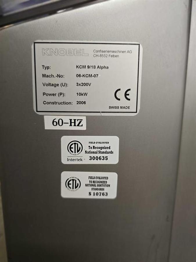 Used Knobel KCM 9/18 Alpha One Shot Depositor