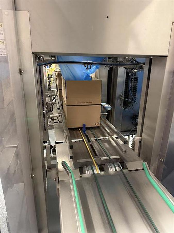 Used OK Superformer-1M Case Erector with OK SL220 Bag Inserter