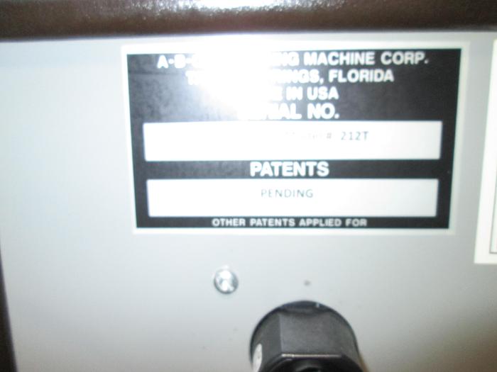 Used ABC model 212-T Case Erector with Side Taper