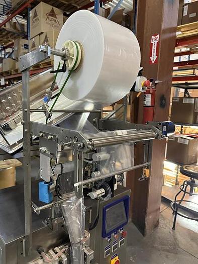 Used Lenis model LMSTS-300P single lane stick pack machine with tablet counter