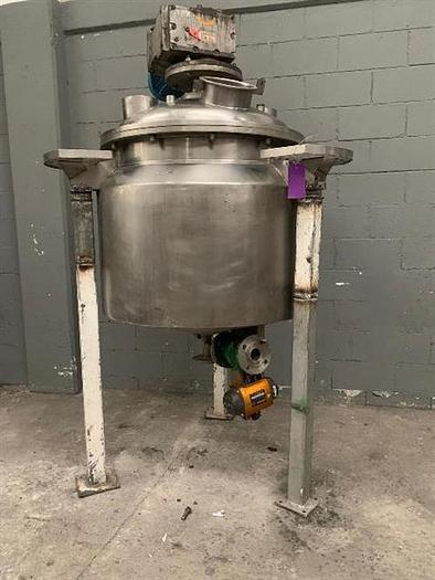 Used Newade stainless steel 104 gallon jacketed tank