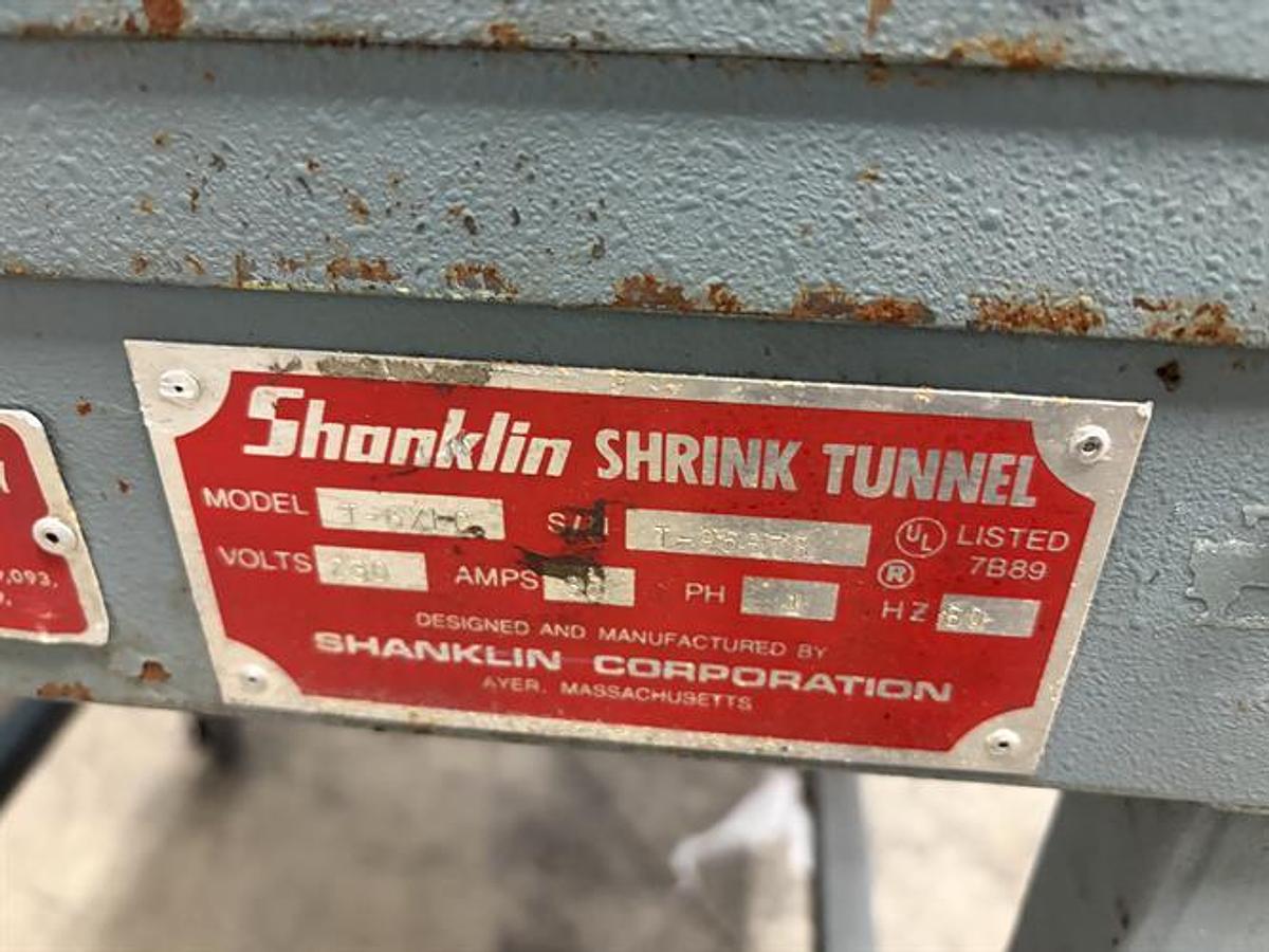 Used Shanklin Model T-6XLC Shrink Tunnel