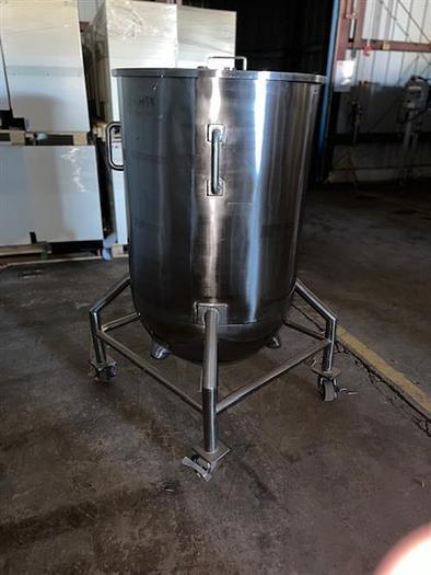 Used 30" diameter x 54" deep stainless steel tank