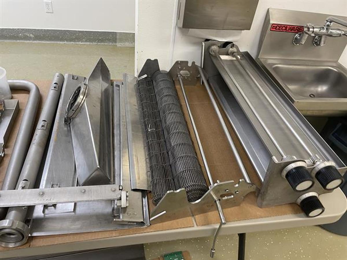 Used Sollich TTS-620 24" wide Temperstatic Enrober with Sollich Thermo Flow 40-ft Cooling Tunnel