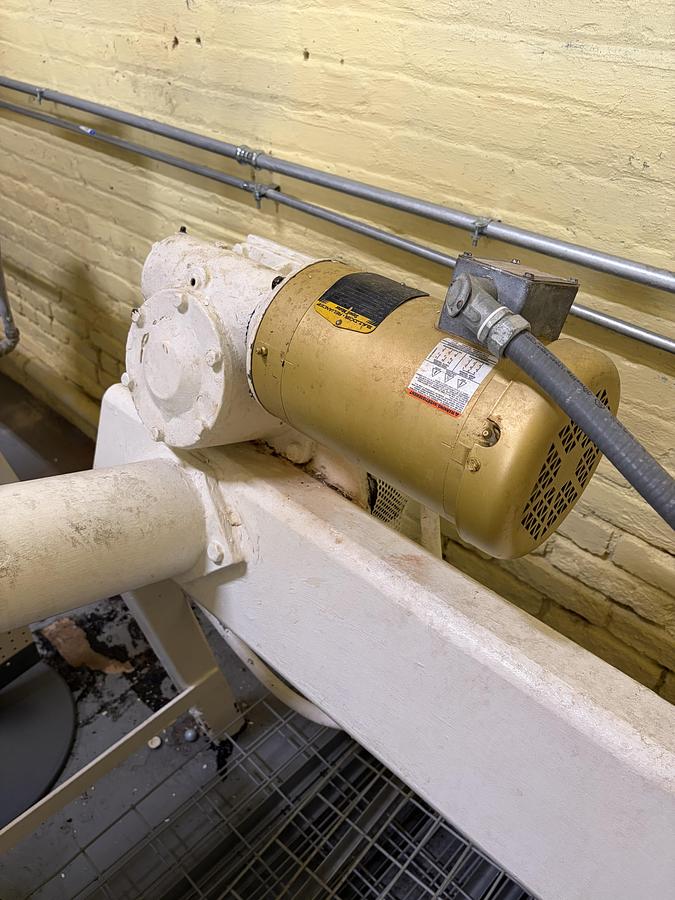 Used (2) Latini 42" Stainless Steel Coating Pans on Common Base