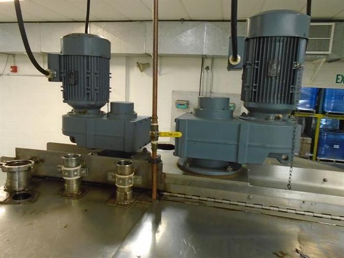 Used Groen 500 Gallon Stainless Steel Double Action Cooking & Mixing Kettle