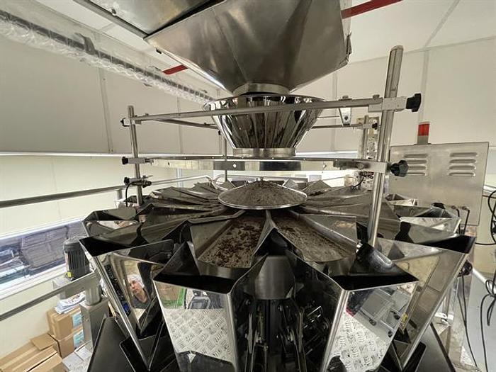 Used Inspire Pack HFS-210Z Pre-made Pouch Line with Rotary Scale & Auger