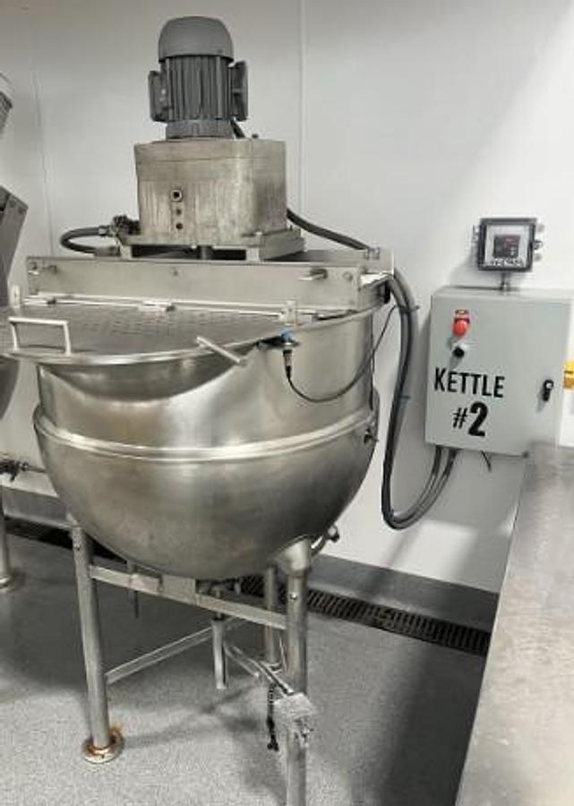 Used Groen 80 Gallon Single Action Jacketed Stainless Steel Cooking & Mixing Kettle