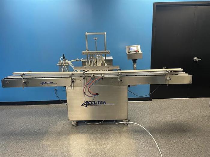 Used Accutek Accuvac 6-head Vacuum Filler