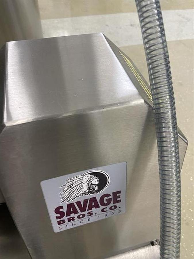 Used Savage 1250-lb Stainless Steel Chocolate Melter with Stainless Steel jacketed Pump