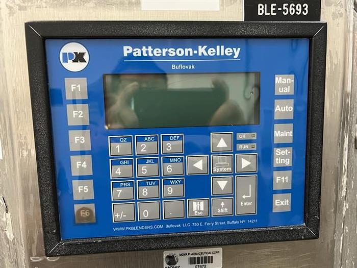 Used Patterson Kelley Buflovak 1 Cu Ft stainless steel V Blender with intensifier bar