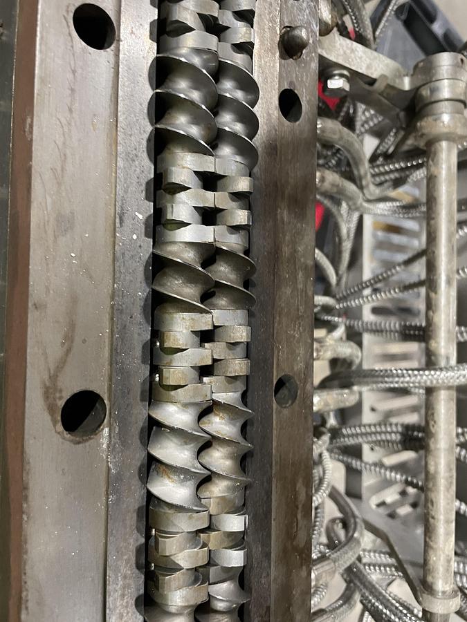 Used Baker Perkins Model MP24 Stainless Steel Twin Screw Extruder