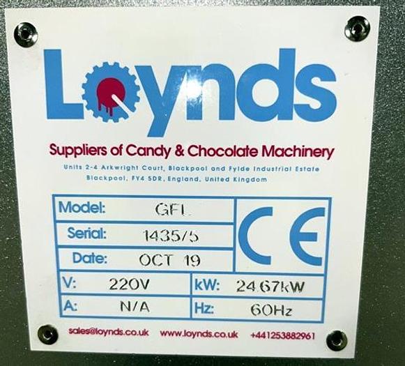 Used Loynds 300 mm Wide Rolling & Scoring Line for Chiclets