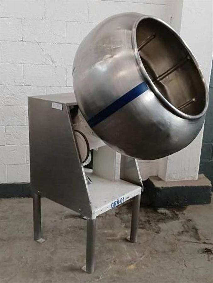Used Stainless steel  model 36" diameter coating pan