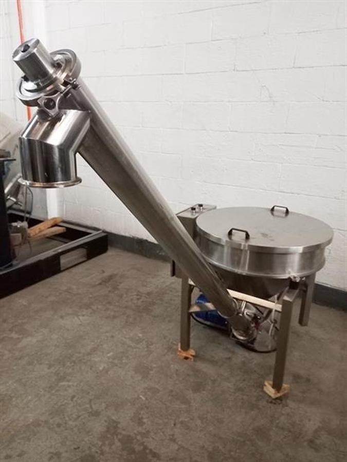 Used 66" long x 4" dia. screw conveyor