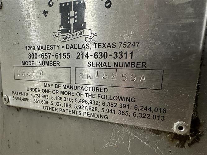 Used AC Horn 333-A 2000 lb/hr Dry Nut Roaster