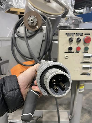 Used Patterson Kelley 3 Cu Ft stainless steel V Blender with intensifier bar