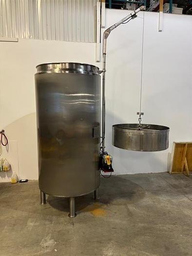 Used Equinox 3100 liter stainless steel jacketed tank