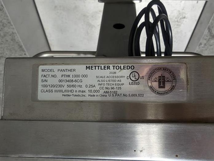 Used Mettler Toledo model Panther floor scale