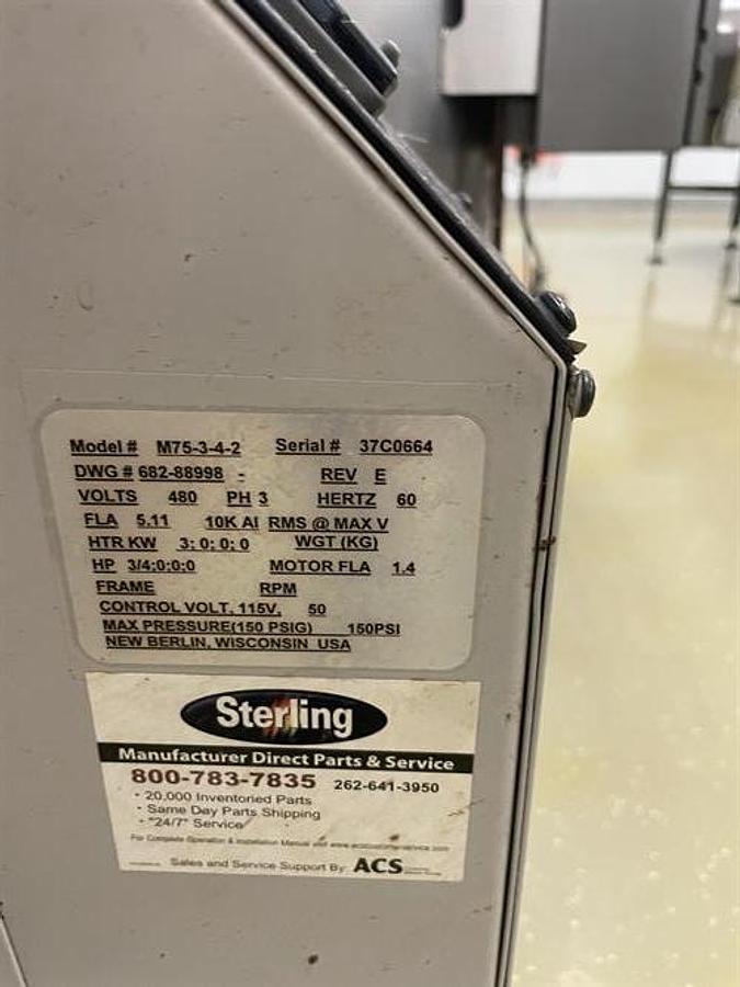 Used Sterling model M75-3-4-2 Hot water heater