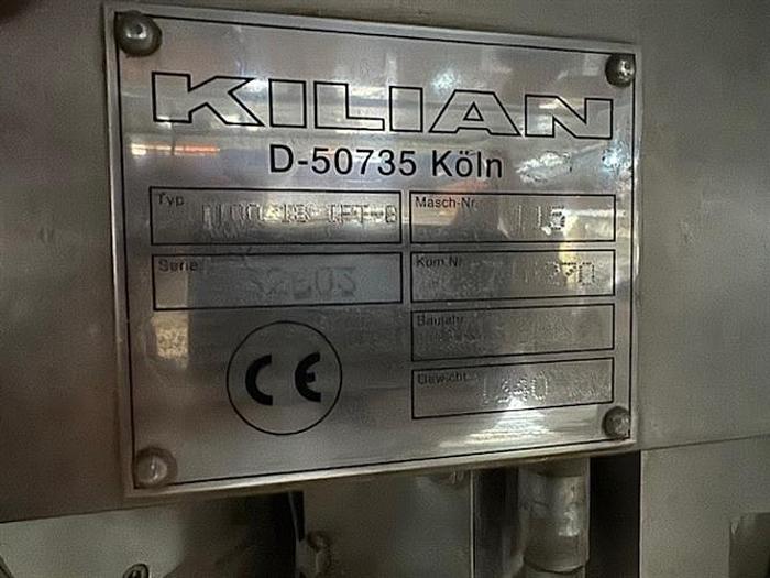 Used Kilian model T100 18 IFT-B 18 station tablet press