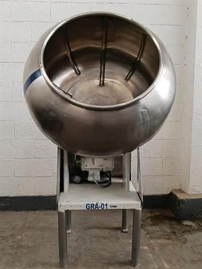Used Stainless steel  model 36" diameter coating pan