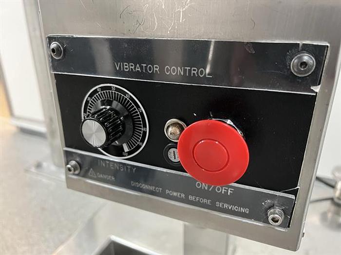 Used DT Industries Stokes model 623-1 stainless steel vibratory tablet deduster