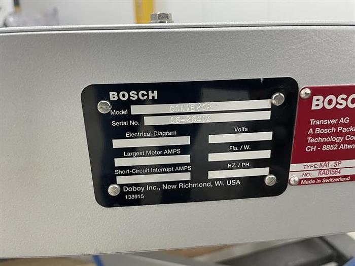 Used Bosch 42" wide 180 Degree Turn Conveyor