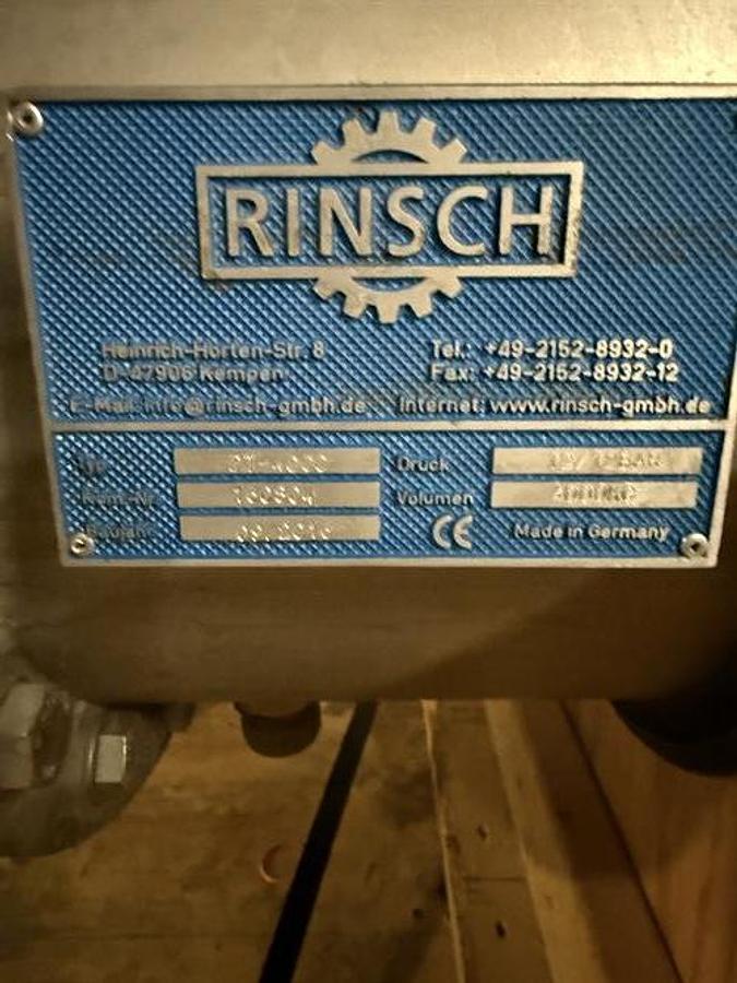 Used Rinsch Stainless Steel Detempering Heat Exchanger