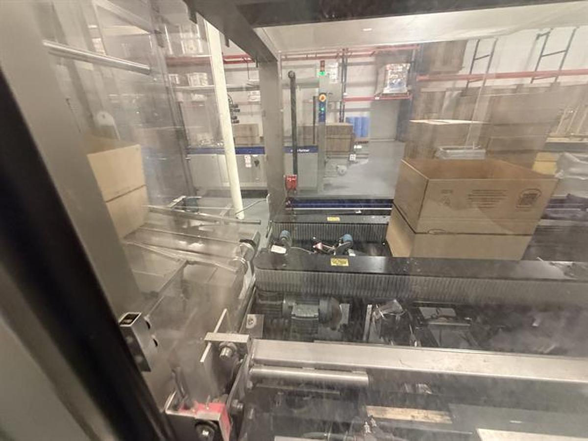 Used OK Superformer-1M Case Erector with OK SL220 Bag Inserter