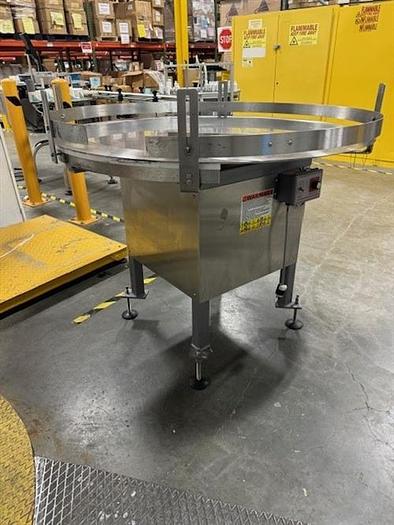 Used Kaps-All model FS-A-48 48" accumulating table