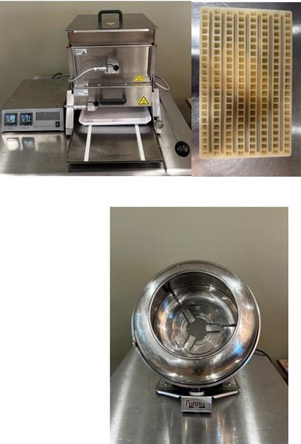Used Truffly Made XL Universal Gummy Depositor with Molds and Panner