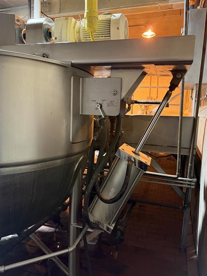 Used Lee 400 Gallon Stainless Steel Jacketed Double Action Kettle
