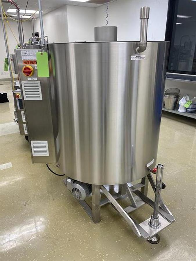 Used Savage 1250-lb Stainless Steel Chocolate Melter with Stainless Steel jacketed Pump