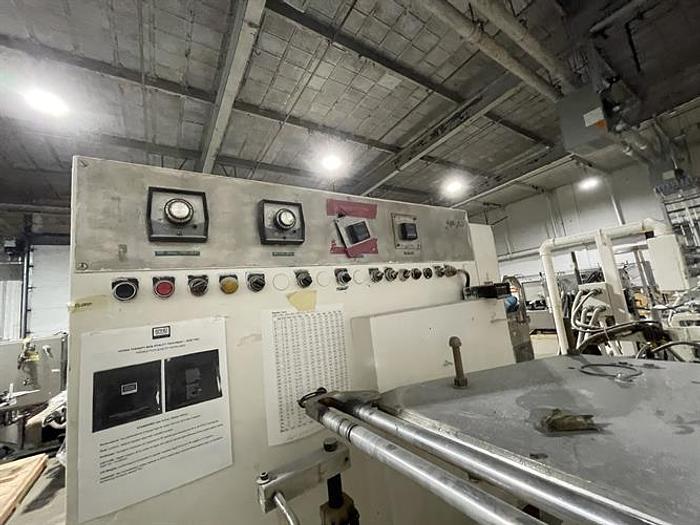 Used Bartelt model IM7 Pouch Packager with AMS Auger Filler and  liquid filler