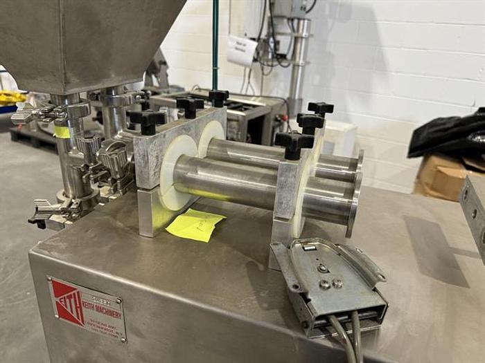 Used Keith Machinery model TPFS Stainless steel 2 piston filler