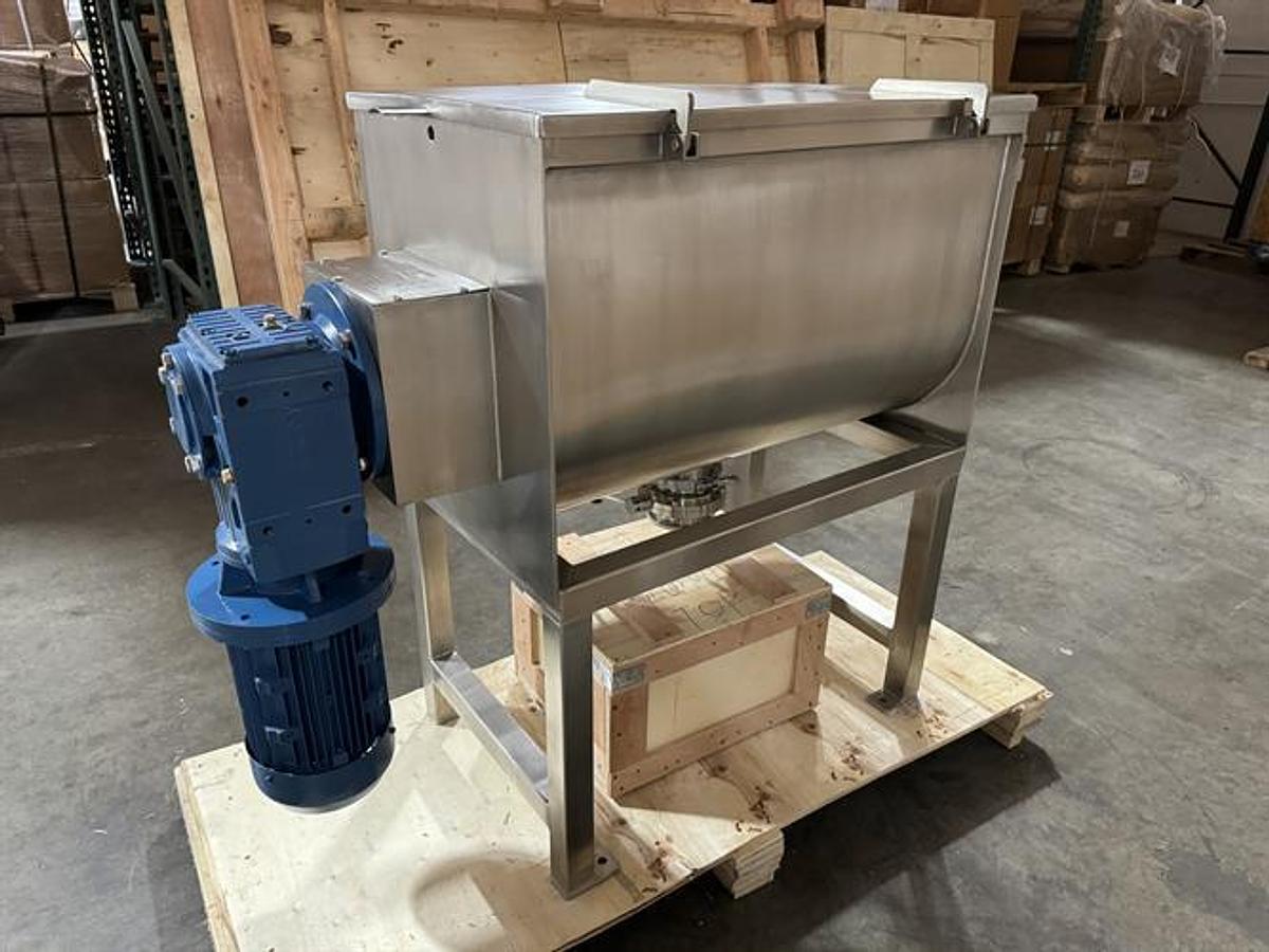 New NEC 200 Cu Ft Stainless Steel Double Ribbon Blender