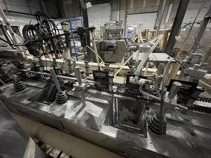 Used Bartelt model IM7 Pouch Packager with AMS Auger Filler and  liquid filler