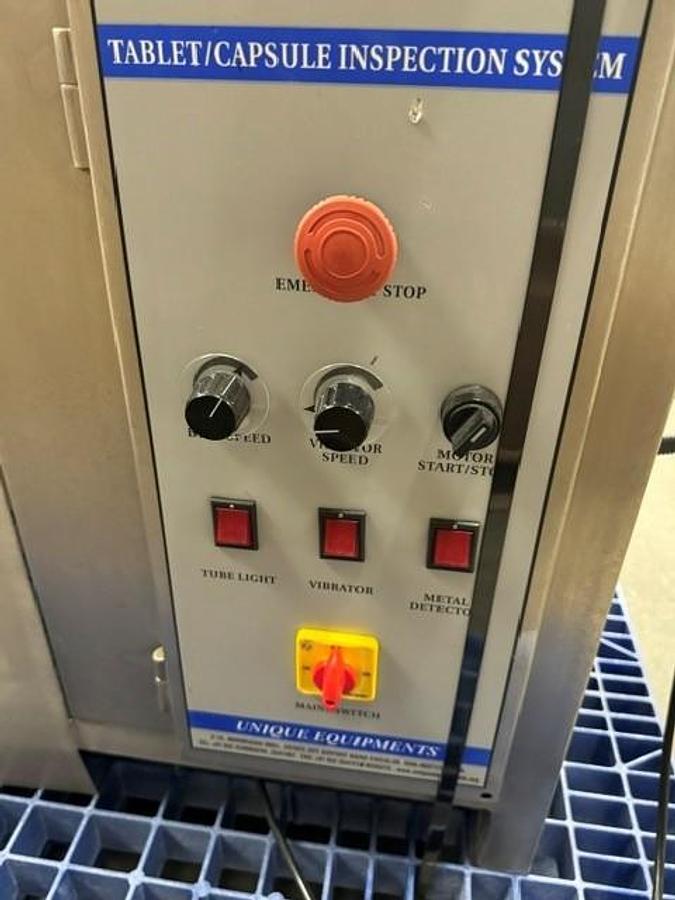 Used Unique Model UMIB-150 Tablet/Capsule Inspection Machine