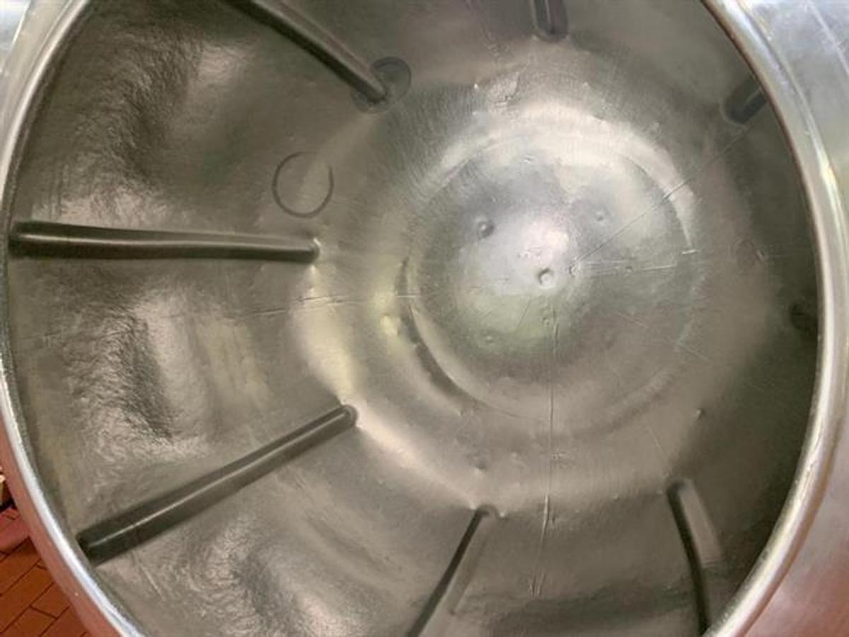 Used 42" Stainless Steel Coating Pan with Sanitary Ribs