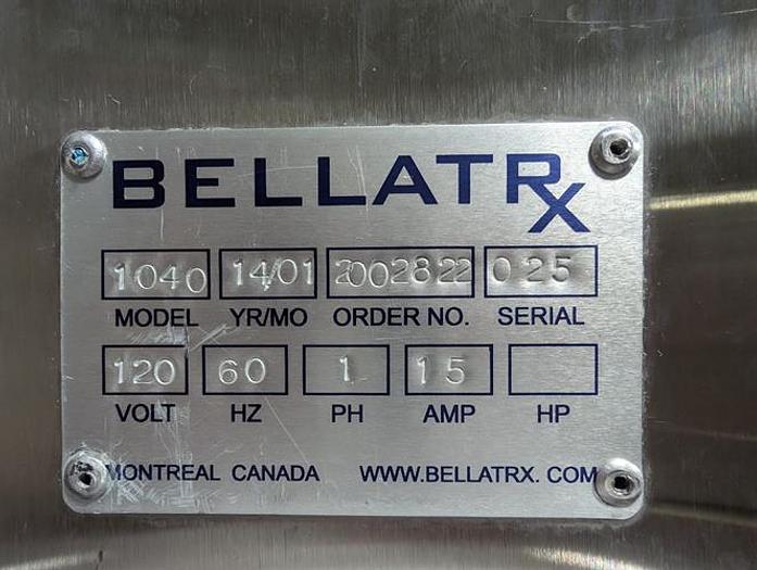 Used BellatRX model Bottle RecoveRX 1040 de-bottling & product recovery