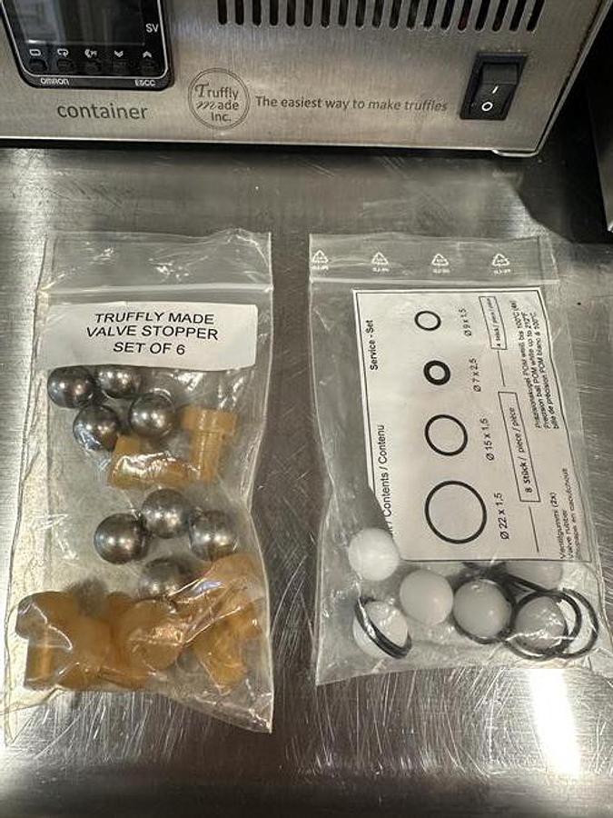 Used Truffly Made XL Universal Gummy Depositor with Molds and Panner