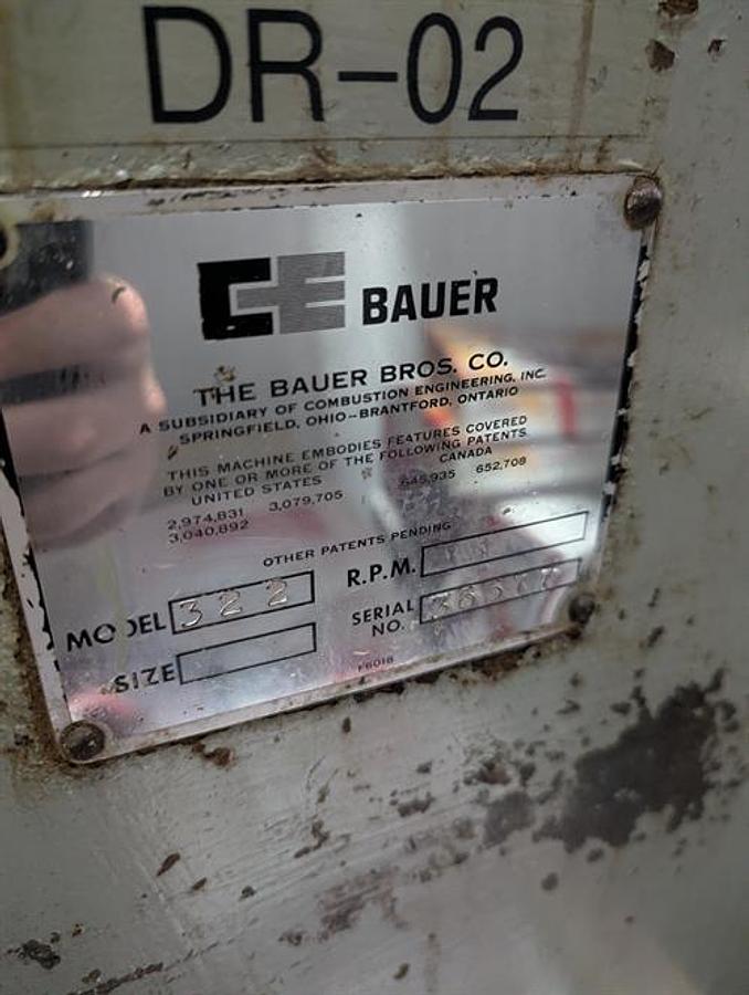 Used Bauer 322 1,000 lb/Hr Dry Nut Roaster
