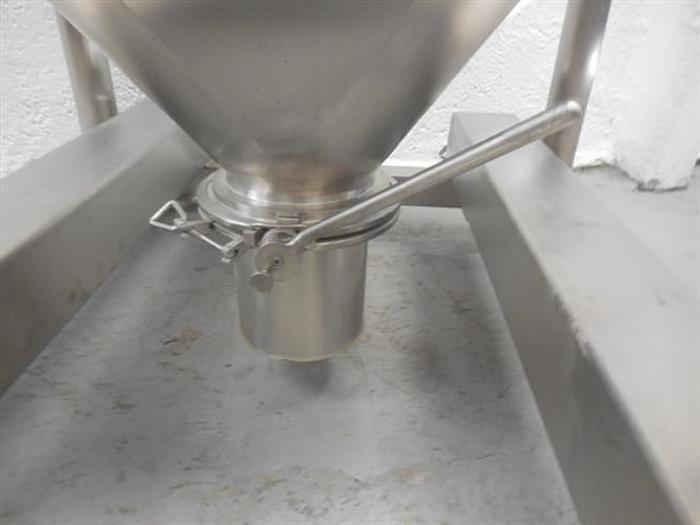 Used Stainless steel 132 gallon bin container.