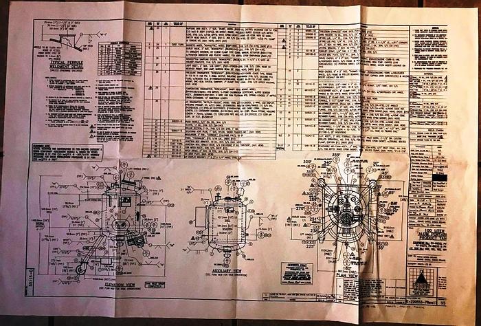 Used Process tank with 100 liter volume