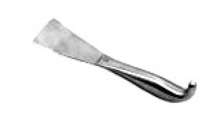 Used Retractor Abdominal Doyen Flat Blade 50mm by 90mm Blade on Hollow Grip Handle 220mm (8-3/4in)
