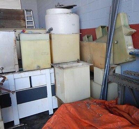 Used Tanks various sizes polypropylene stainless rinsing tank plating waste treatment